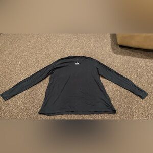 EUC Adidas Long Sleeve Tee Shirt Men's XL Black Top Logo Sports casual athletic